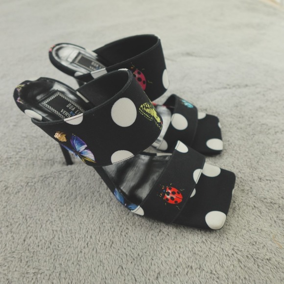 Versace Shoes - Versace x Dua Lipa Butterflies 95 mm Canvas Mules
